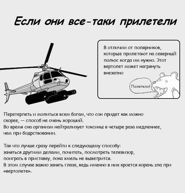 Як боротися з вертольотами під час алкогольного спяніння (7 картинок)