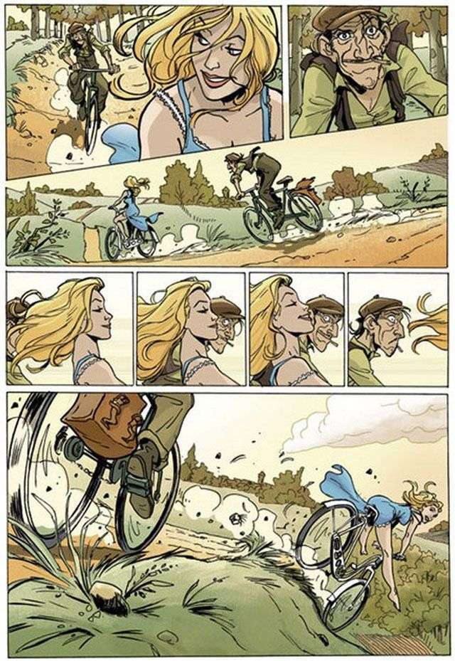 Філософський комікс про велосипедиста (10 картинок)