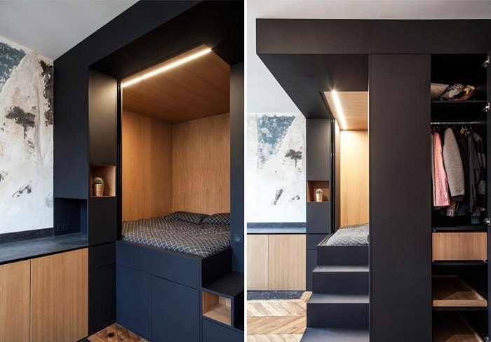 Как крошечную квартиру превратить в полноценное жилье, используя модульную конструкцию интерьер и дизайн