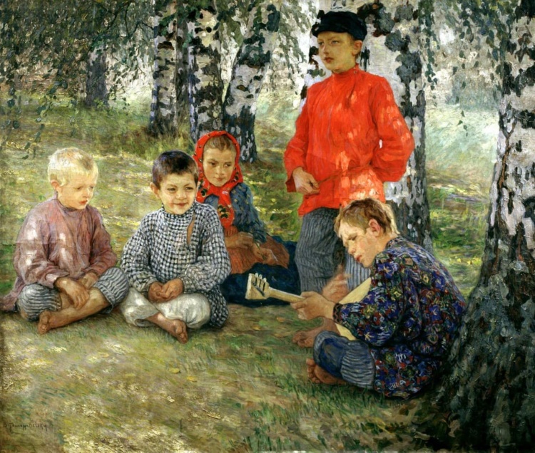 Художник Николай Богданов — Бельский (1868 — 1944). Картины русской жизни 