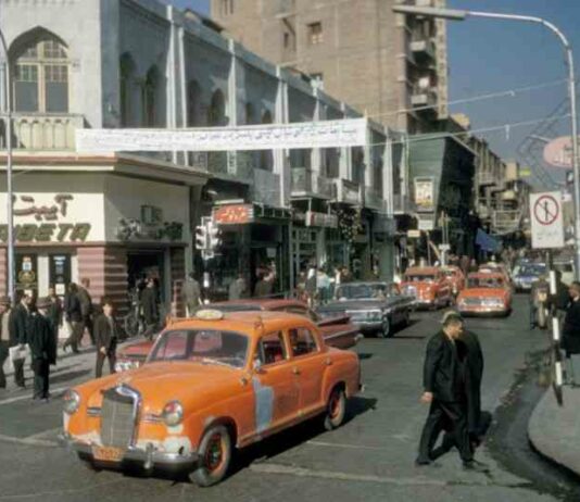 Вінтажні знімки життя в тегерані, іран, в 1967 році