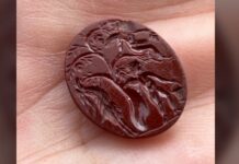 Einzigartiger römischer Edelstein in der Festung hinter dem Hadrianswall entdeckt